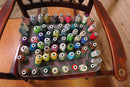 Exquisite Pre-owned 1000M Spool Assortment 60 Rolls Cheap Color Stock Up — front view