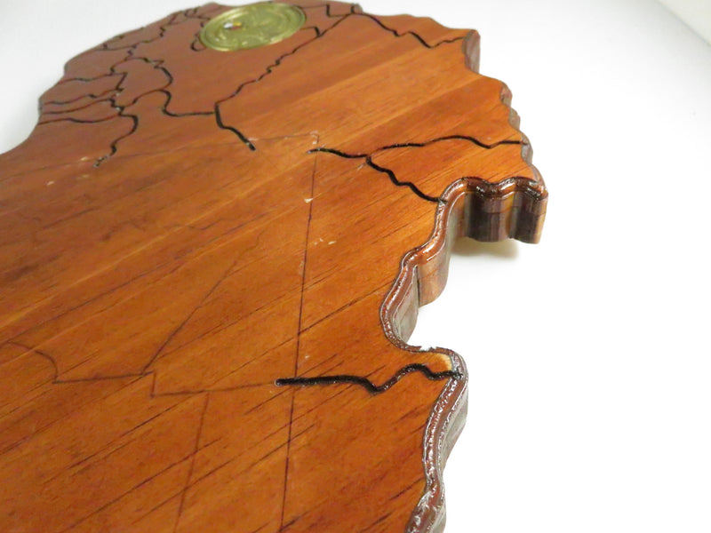 3rd Special Forces Group (Airborne) coin on Africa-map wood plaque, “Desert Rats • Caribs • Bushmen”
