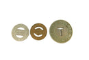 Tampa Transit Line's Elkhart Motor Coach Corp Wilkes-Barre Transit Tokens — front view