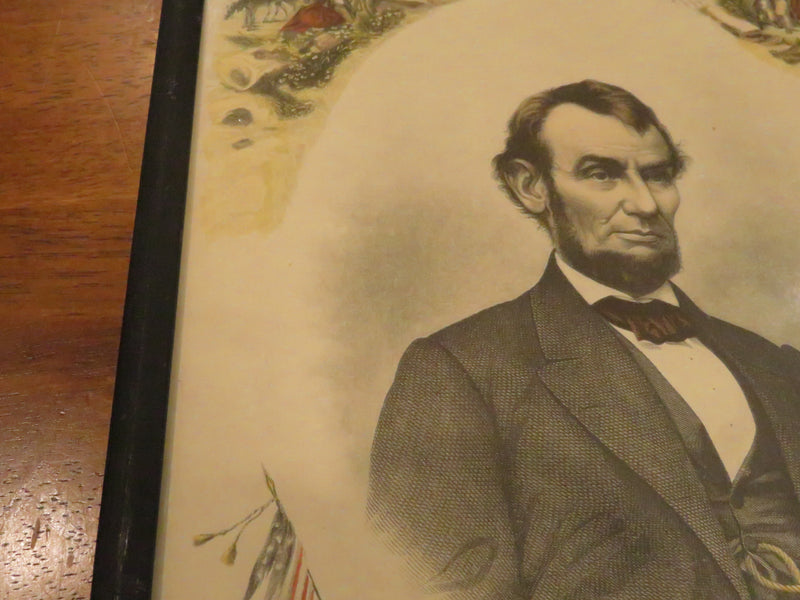 Abraham Lincoln 1864 Colored Engraving by J.C. Buttre after Mathew Brady