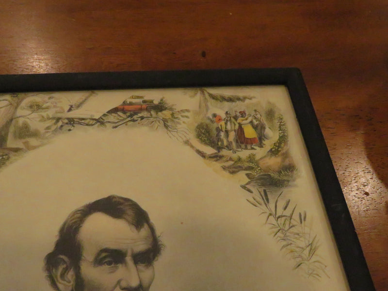 Abraham Lincoln 1864 Colored Engraving by J.C. Buttre after Mathew Brady