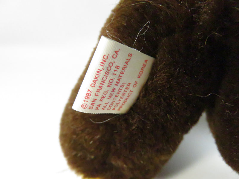 Vintage 1987 Dakin Yellowstone Teddy Bear 7" Plush with Hang Tag Hamilton Stores National Park Souvenir