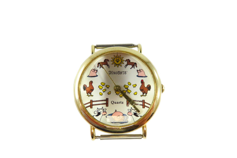 Dingbats Farm Themed Dial Quartz Wrist Watch Unisex No Band — Jewelry & Watches:Watches, Parts & Accessories:Wristwatches — f