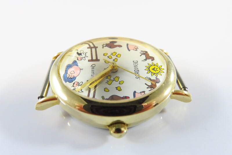 Dingbats Farm Themed Dial Quartz Wrist Watch Unisex No Band