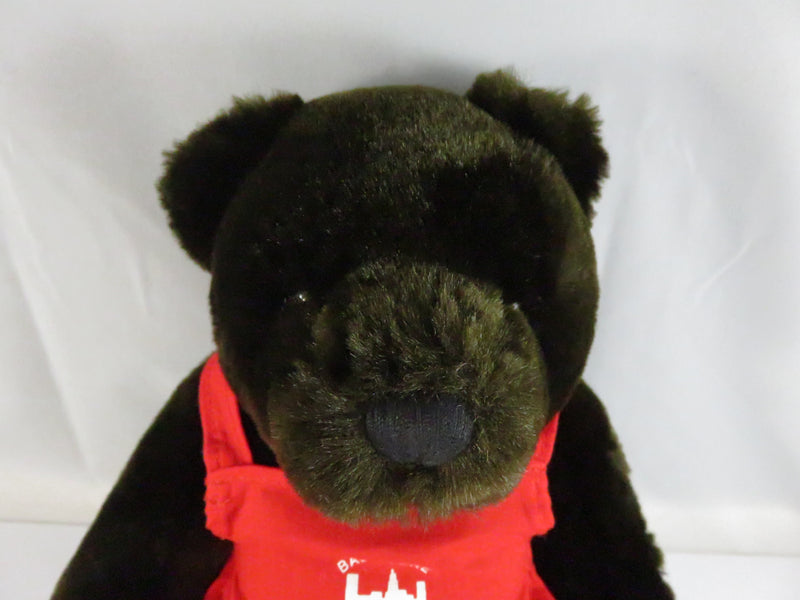 Velvete by Groke Plush Bear 9" with Red Baltimore Museum of Industry Apron Vintage Stuffed Animal