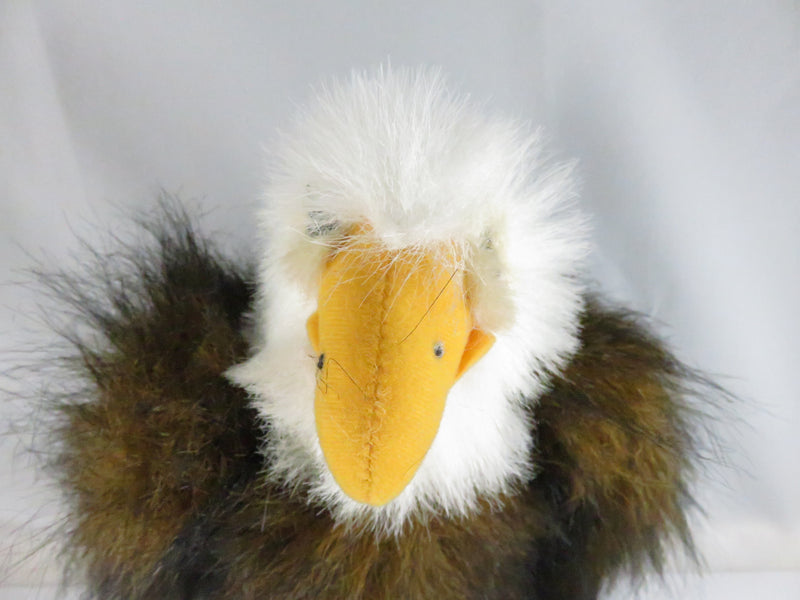 Kellytoy Bald Eagle Plush 10" Vintage Bird Stuffed Animal Wildlife Patriotic Collectible with Hang Tag