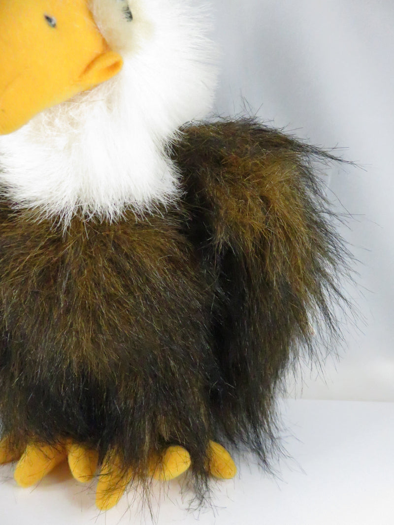 Kellytoy Bald Eagle Plush 10" Vintage Bird Stuffed Animal Wildlife Patriotic Collectible with Hang Tag