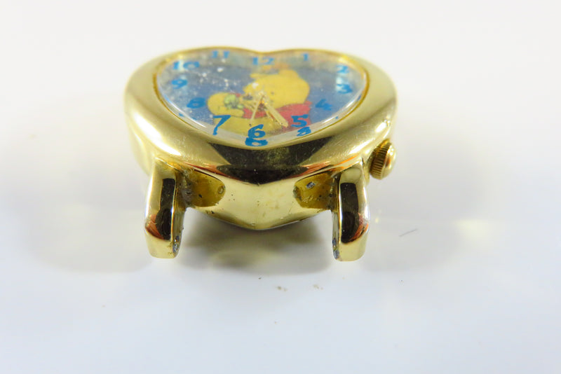 Winnie the Pooh Heart Shaped Collectible Wrist Watch No Band For Restoration