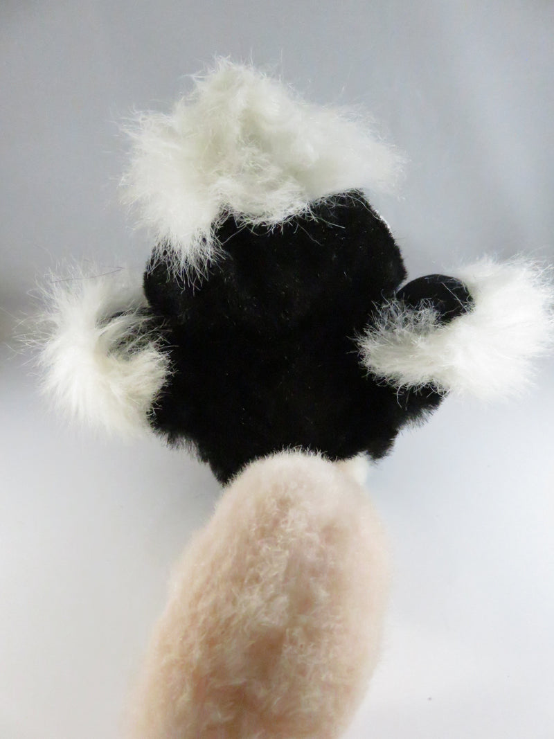 Fiesta Plush Ostrich 14" Tall Vintage Stuffed Animal Exotic Bird Toy Black Body White Feathers Pink Legs