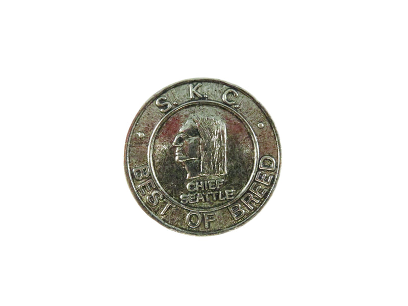 Vintage Seattle Kennel Club “Best of Breed” Chief Seattle Medallion (1.5" Round)