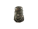 Mexican Sterling Silver Thimble Eagle 2 Mark Handcrafted Sewing Tool — Sterling Silver, Silver — front view