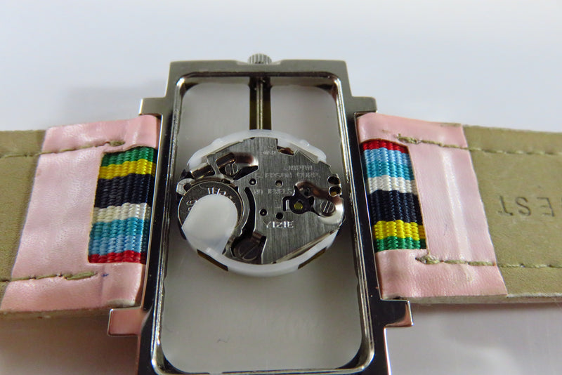 Retro Nine West Rectangle Wrist Watch with Original Watch Band