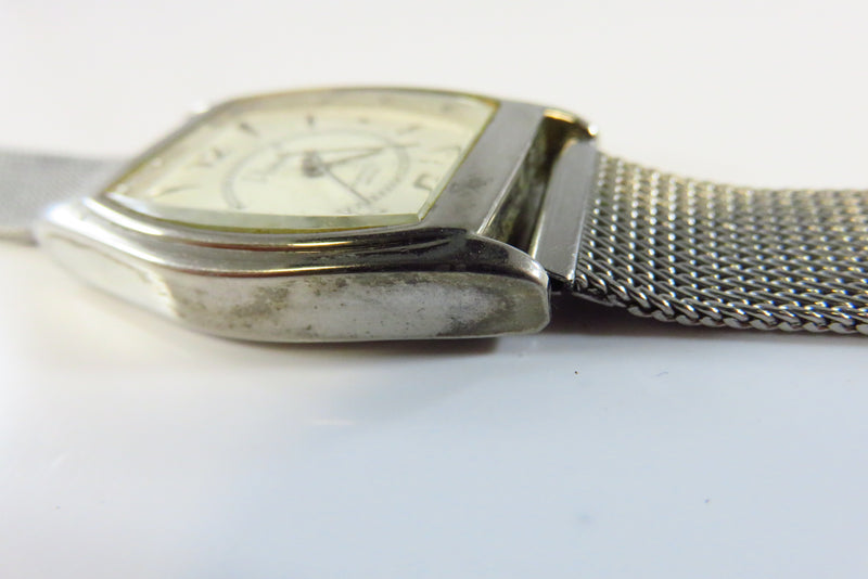 Retro Vivani Quartz Wrist Watch with Original Mesh Watch Band