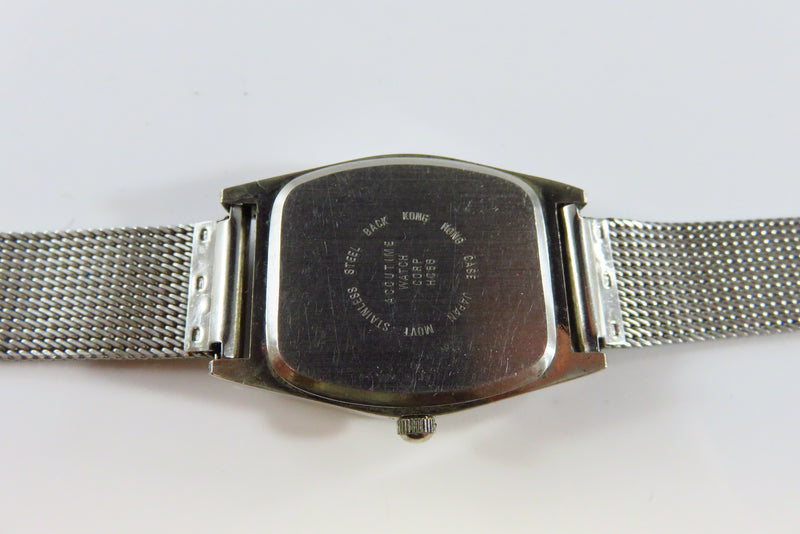 Retro Vivani Quartz Wrist Watch with Original Mesh Watch Band