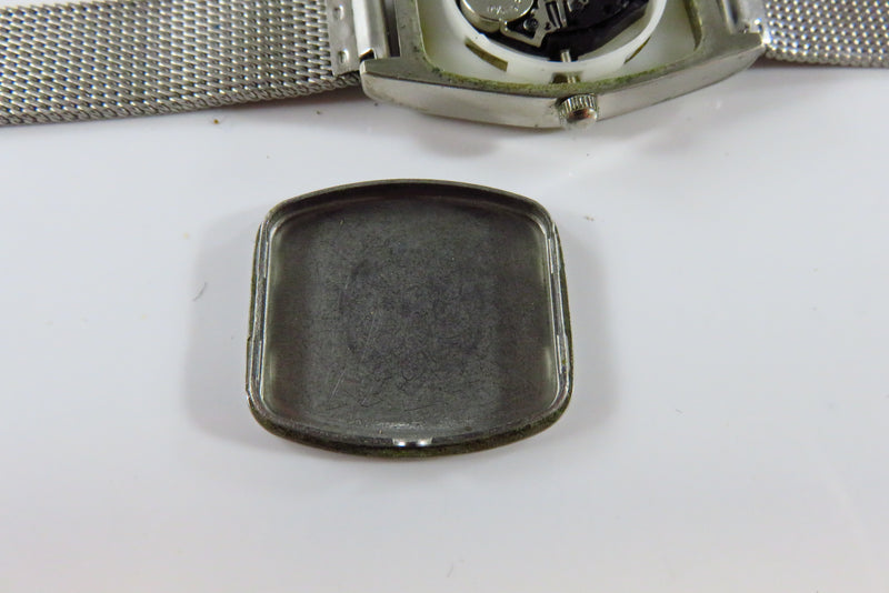 Retro Vivani Quartz Wrist Watch with Original Mesh Watch Band