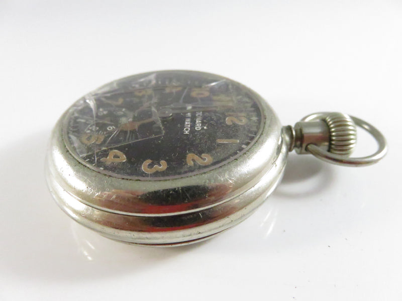 Leonard Night Watch Pocket Watch with Bakelite Travel Case For Repair