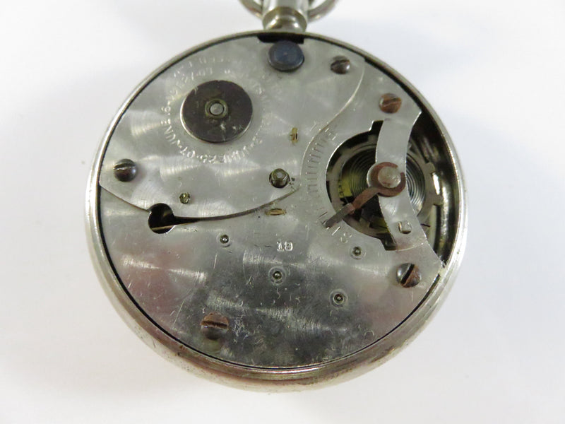 Leonard Night Watch Pocket Watch with Bakelite Travel Case For Repair