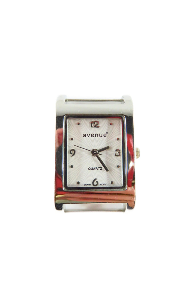 Avenue Silver Dial White Metal Quartz Wrist Watch No Band