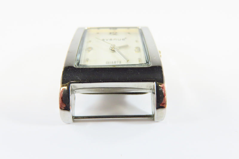 Avenue Silver Dial White Metal Quartz Wrist Watch No Band