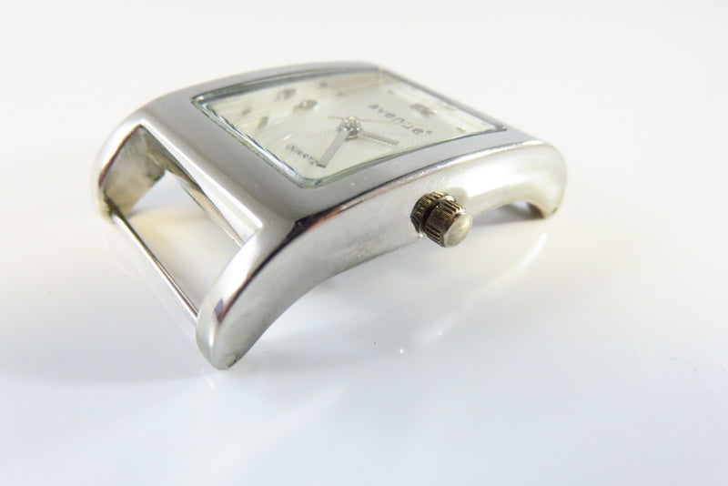 Avenue Silver Dial White Metal Quartz Wrist Watch No Band