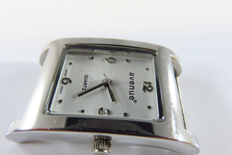 Avenue Silver Dial White Metal Quartz Wrist Watch No Band