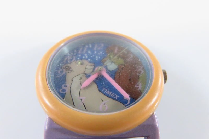 Vintage Disney Timex Lion King Quartz Watch Running - For Parts or Repurpose scratched case