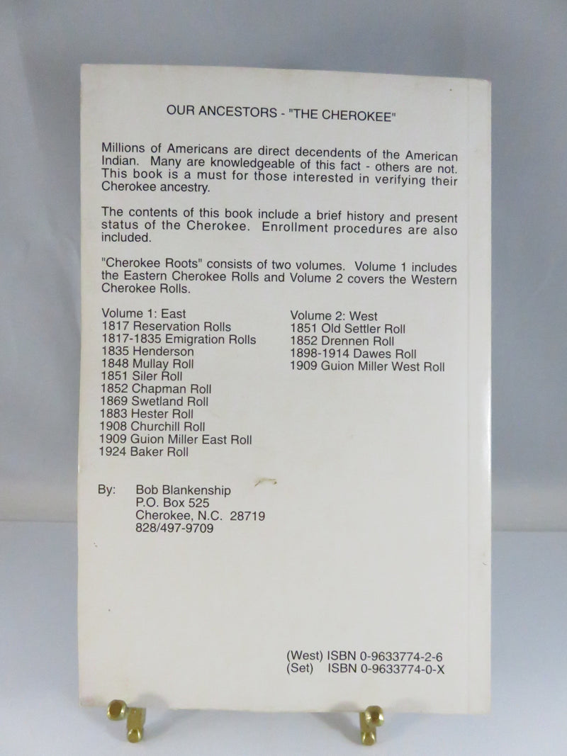 Cherokee Roots Volume 2: Western Cherokee Rolls by Bob Blankenship 1992