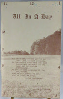 All in a Day: Poetry and Photography by Walter O. Cooper 1981 product image for Just Stuff I Sell, clear front view, neutral background, original listing photo, optimized descriptive alt text, centered composition variant 2