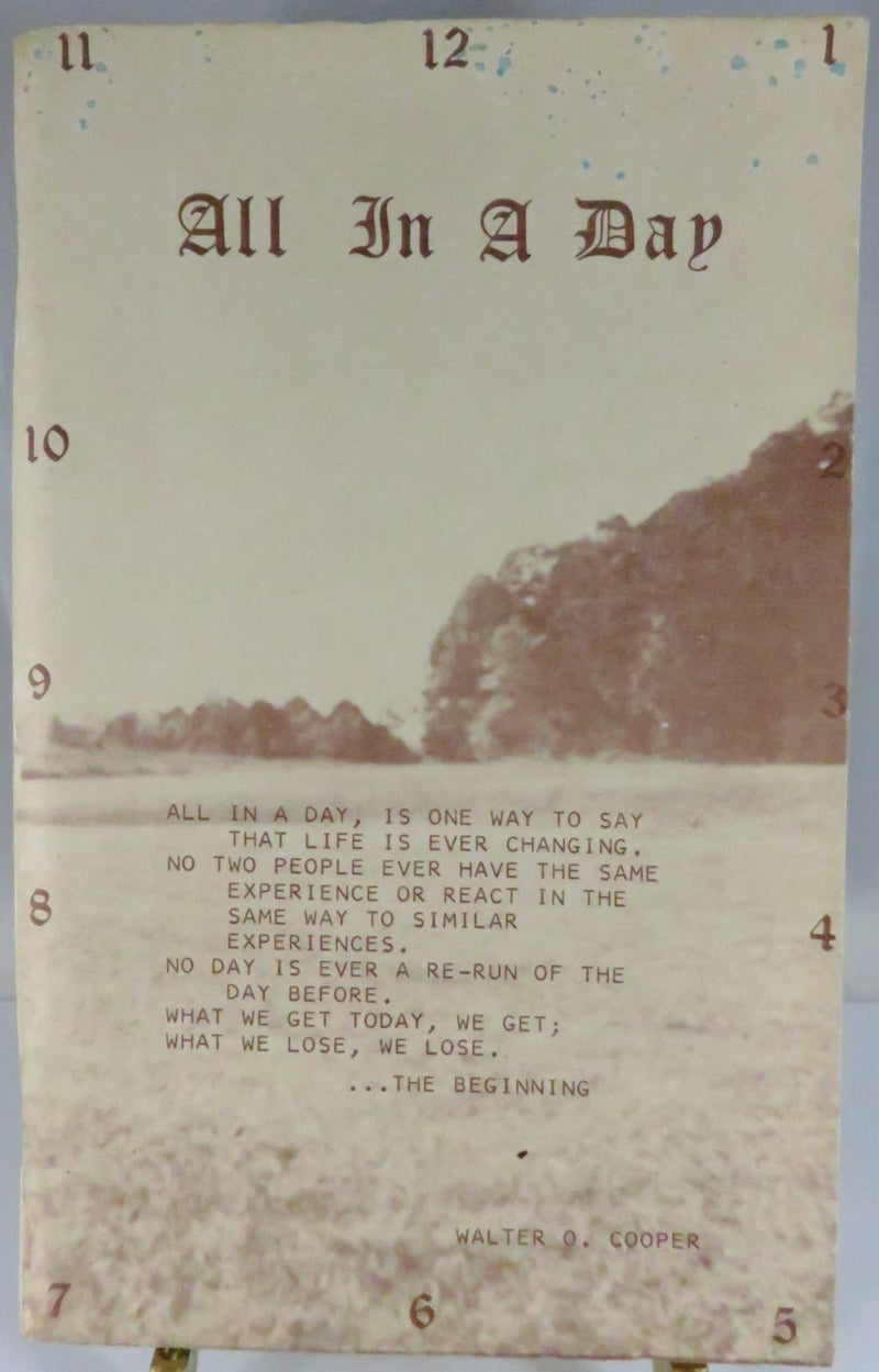 Book with text and a watercolor design on a light background