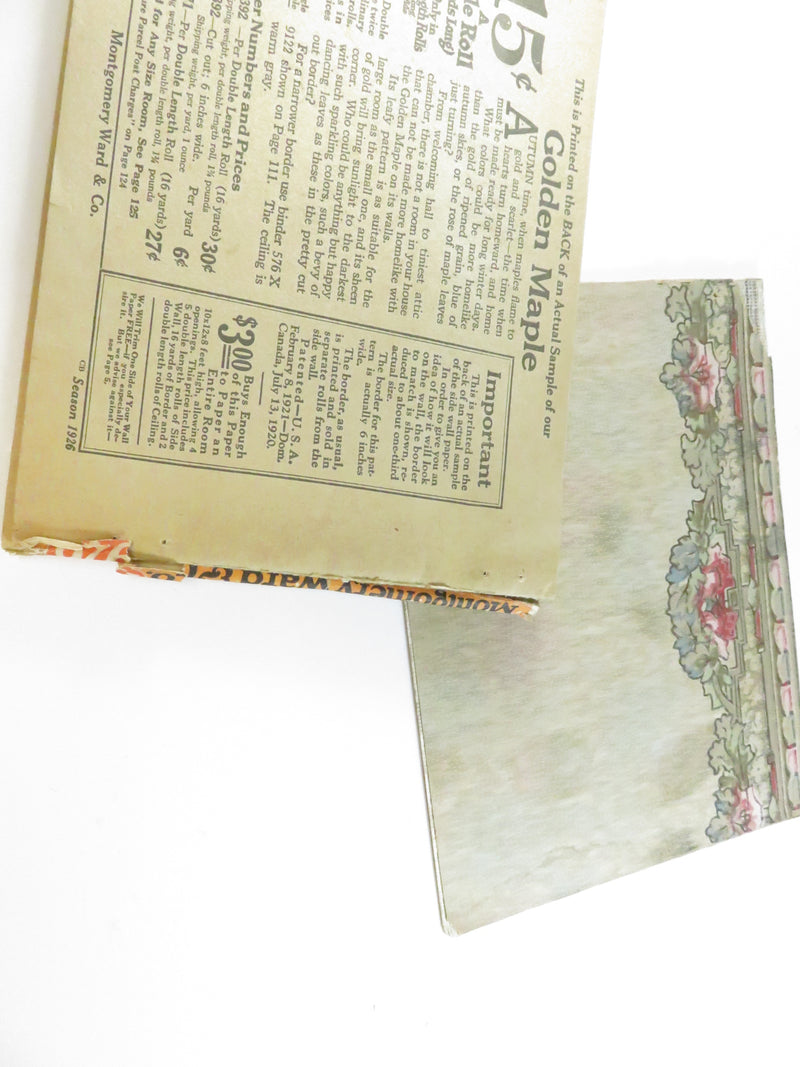 Correct Wallpapers Catalog – Montgomery Ward & Co. 1926 Ephemera