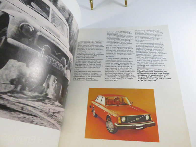 Volvo Tradition of Engineering Excellence 1974 Brochure No. 32-74-007