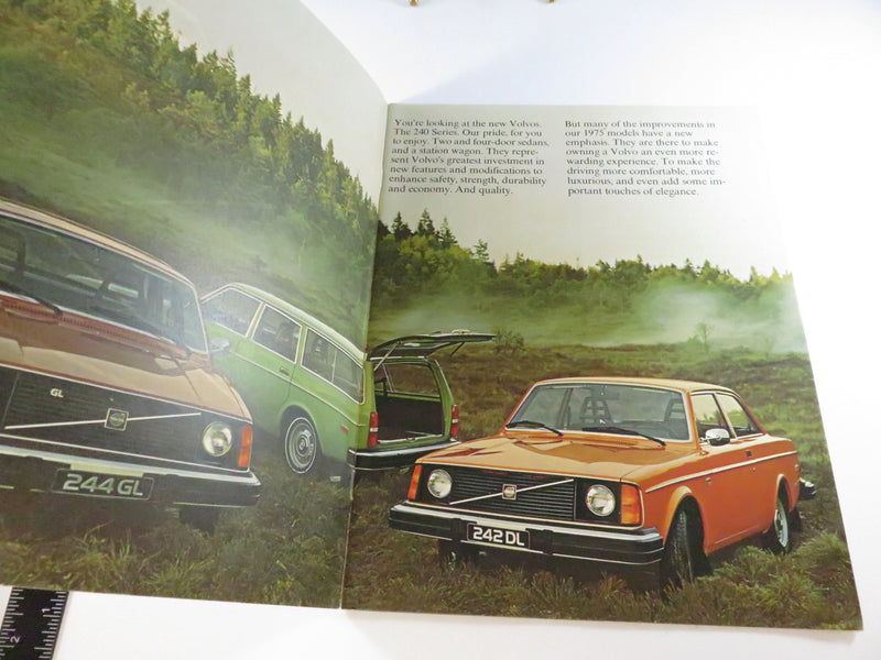 Volvo 240 Series 1975 Brochure RSP/PV 1817-75 USA Printed Denmark