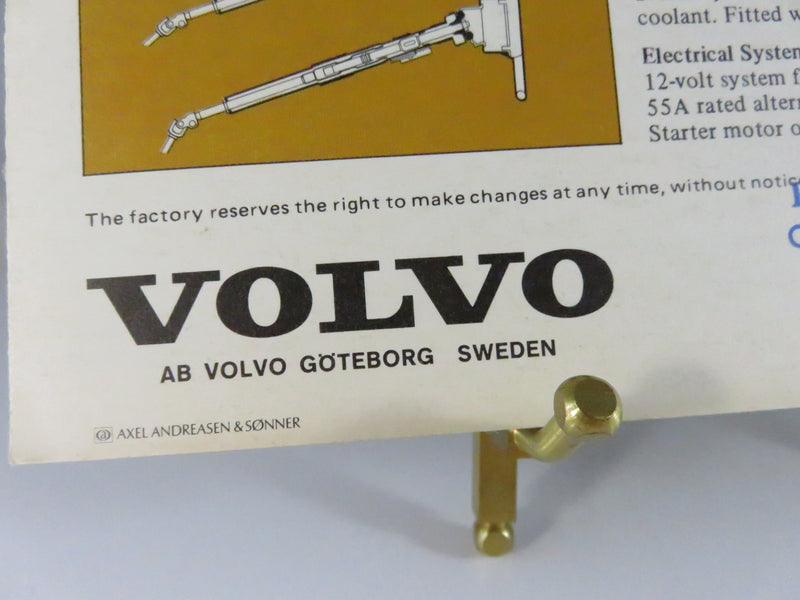 Volvo 1975 Tri-Fold Brochure RSP/PV 1922-75.8.74 USA Printed Denmark