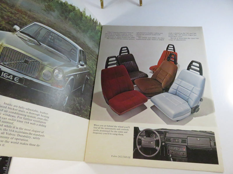 Volvo 1975 Tri-Fold Brochure RSP/PV 1922-75.8.74 USA Printed Denmark