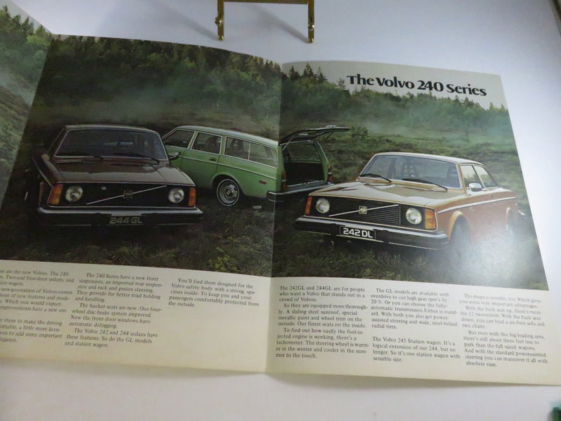 Volvo 1975 Tri-Fold Brochure RSP/PV 1922-75.8.74 USA Printed Denmark