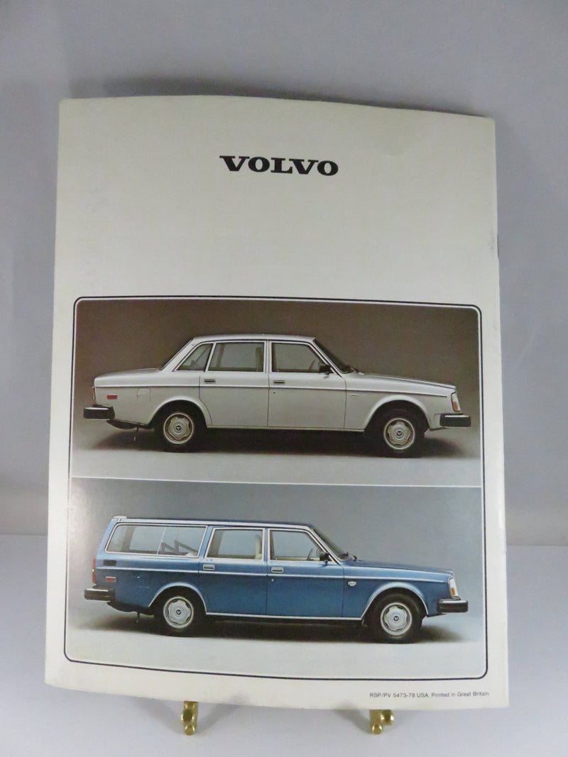 Volvo The Driver’s Car 1978 Brochure RSP/PV 5473-78 USA Printed Great Britain