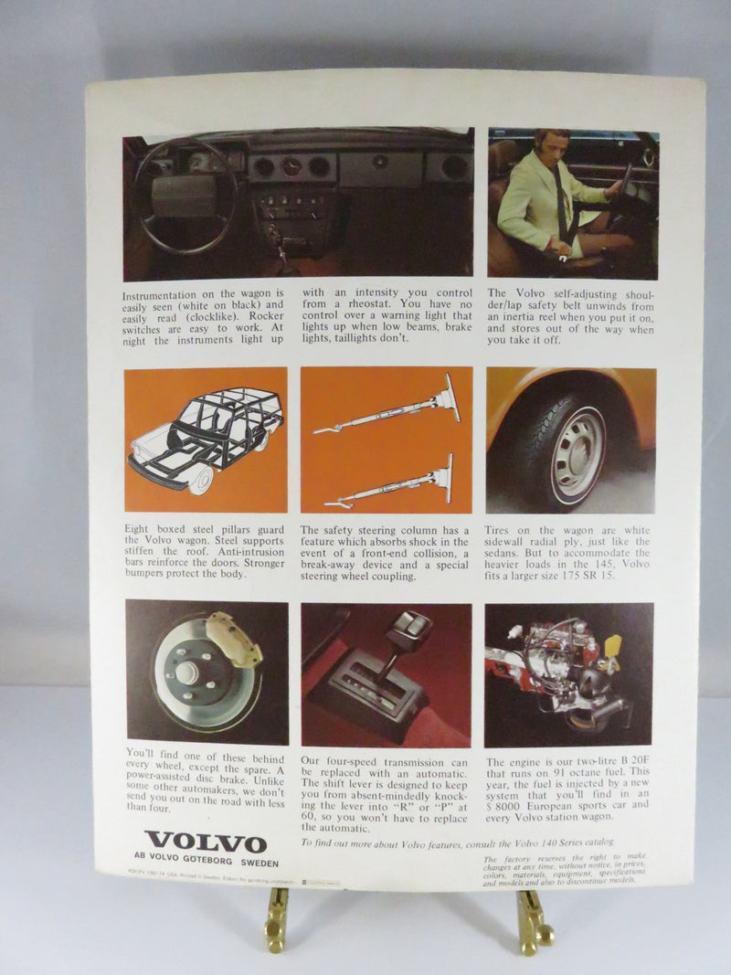 Volvo 145 Station Wagon Brochure RSP/PV 1097-74 USA Printed Sweden