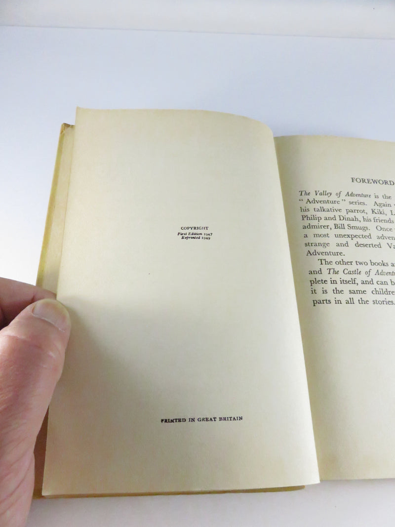 The Valley of Adventure by Enid Blyton 1949 Macmillan Reprint Hardcover