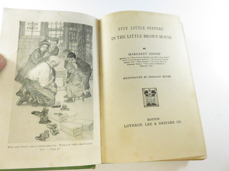Five Little Peppers and Their Friends Margaret Sidney Illustrated Hermann Heyer Lothrop 1907