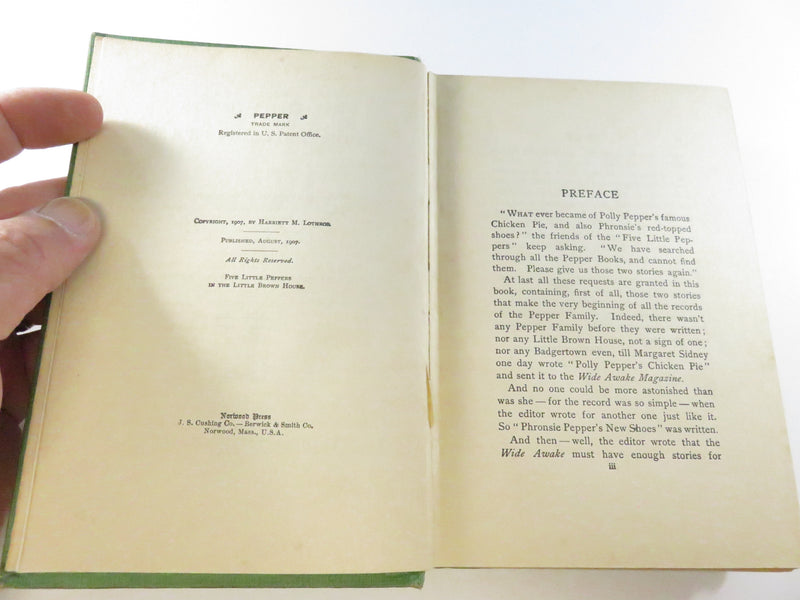 Five Little Peppers and Their Friends Margaret Sidney Illustrated Hermann Heyer Lothrop 1907