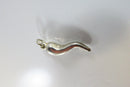 Pre-owned Sterling Silver Italian Horn Pendant or Charm 21mm High product image for Just Stuff I Sell, clear front view, neutral background, original listing photo, optimized descriptive alt text, centered composition variant 4