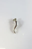 Pre-owned Sterling Silver Italian Horn Pendant or Charm 21mm High product image for Just Stuff I Sell, clear front view, neutral background, original listing photo, optimized descriptive alt text, centered composition variant 6