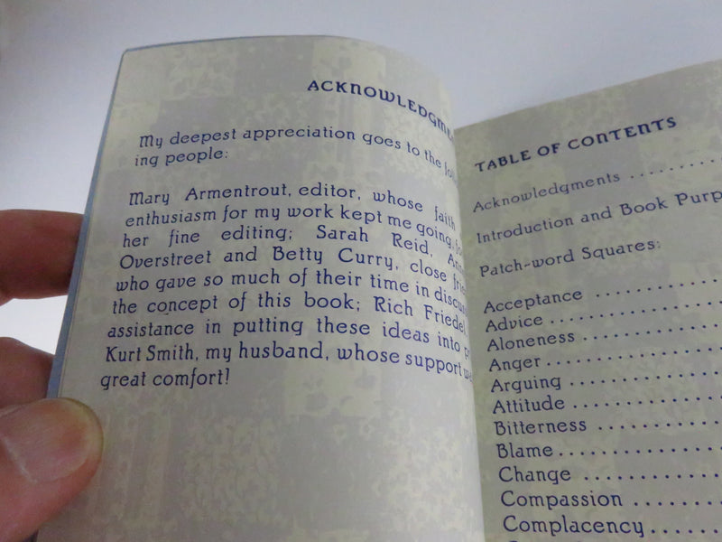 The Patch-Word Quilt A Great Comforter Paula J. Smith 1985 Signed 5th Printing 1987