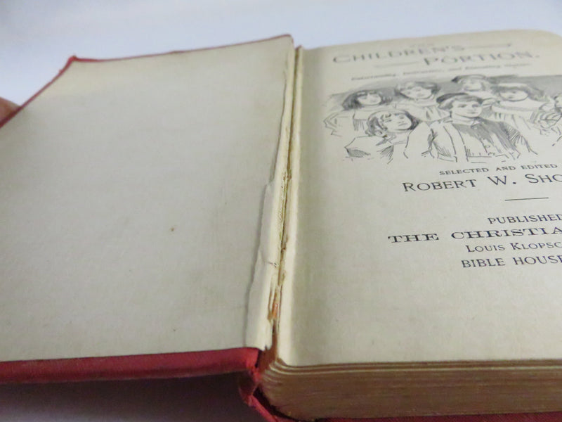 The Children’s Portion Robert W. Shoppell Christian Herald 1895 Victorian Juvenile Anthology