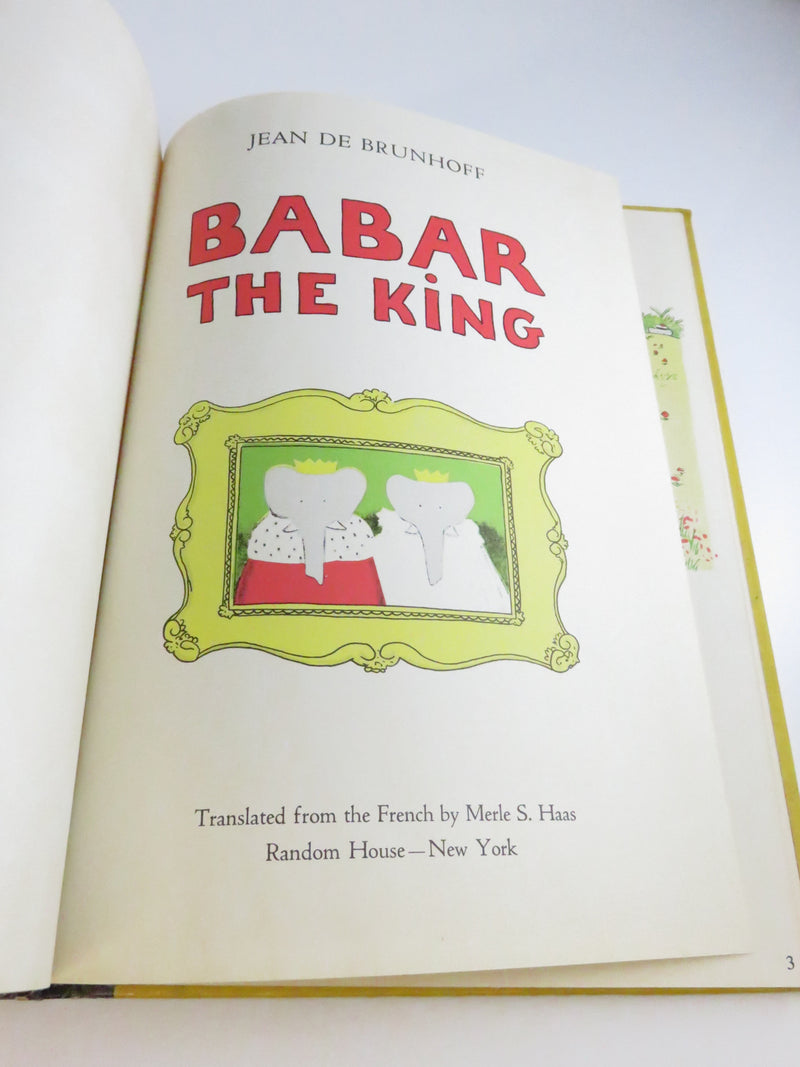 1963 Babar the King by Jean de Brunhoff Random House Vintage Children’s Book