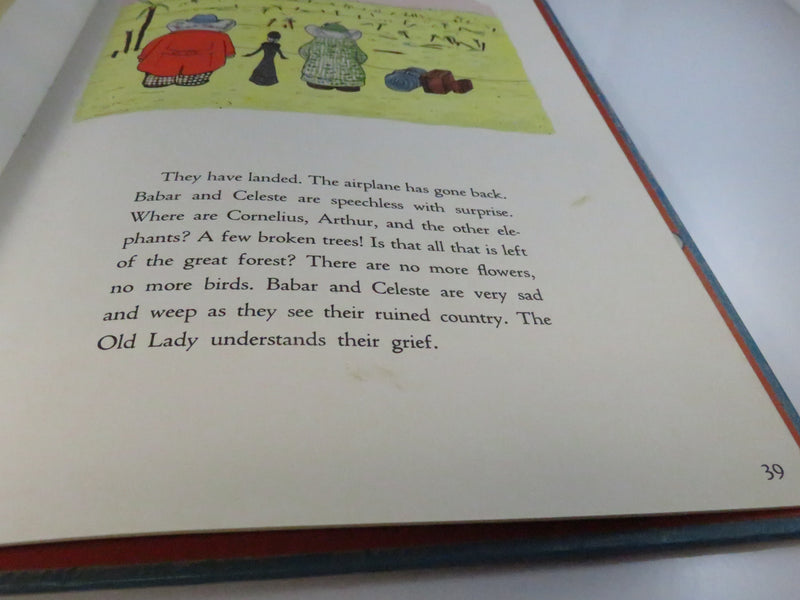 The Travels of Babar by Jean de Brunhoff 1961 Random House Vintage Children’s Book