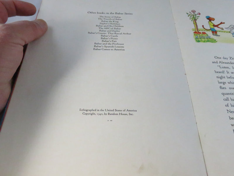 Babar and Father Christmas by Jean de Brunhoff 1940 Random House Vintage Children’s Book