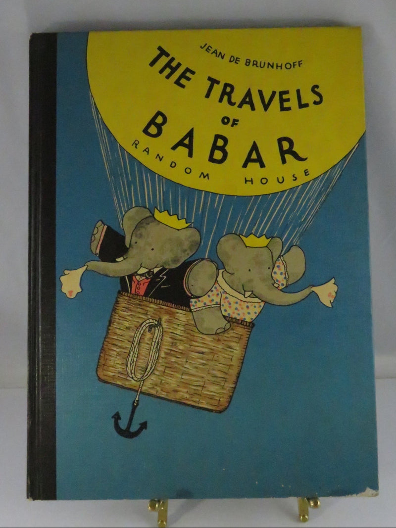 The Travels of Babar by Jean de Brunhoff 1961 Random House Vintage Children’s Book