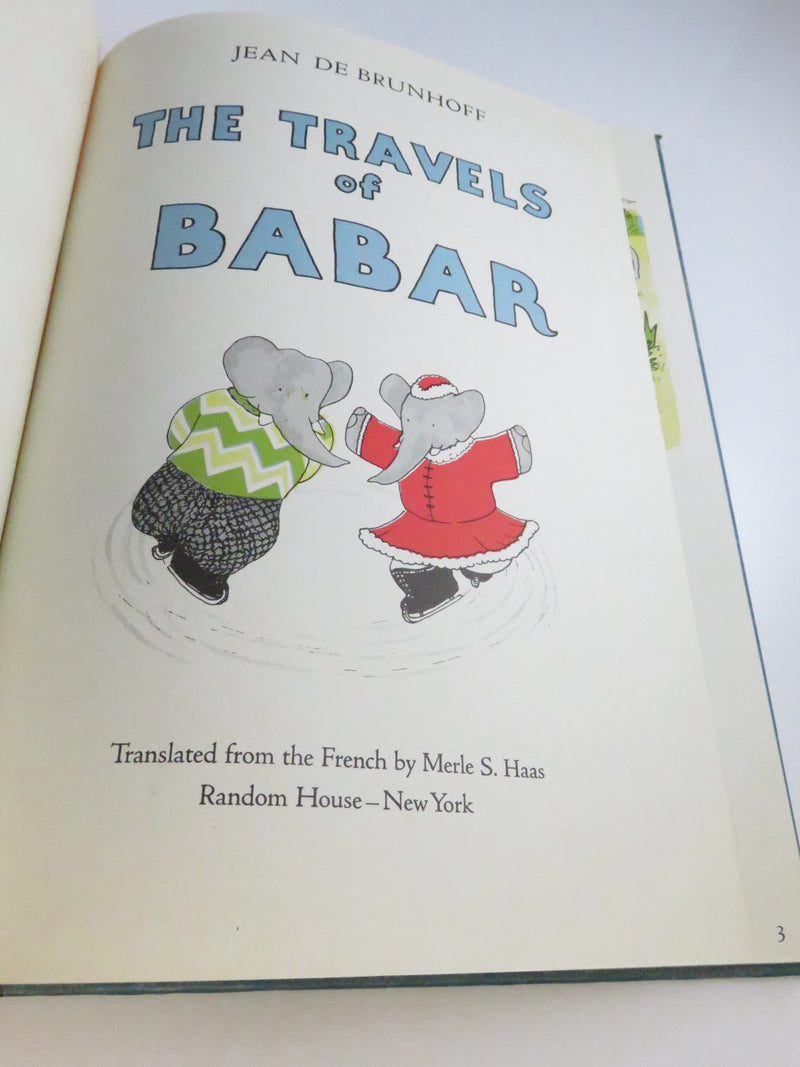 The Travels of Babar by Jean de Brunhoff 1961 Random House Vintage Children’s Book