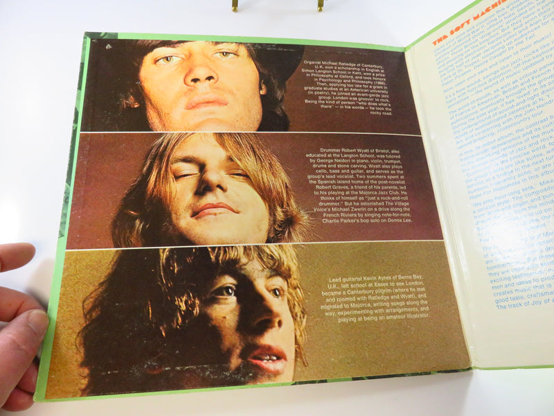 The Soft Machine Self Titled Probe CPLP-4500X Censored Gatefold Vinyl Record Album inside cover with band biographies 